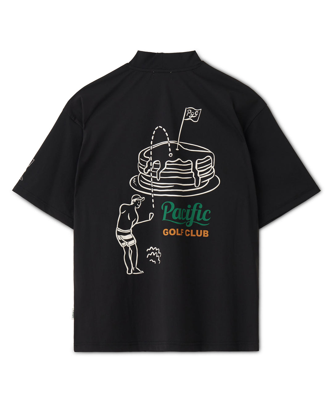 CENTER CHEST LOGO MOCK NECK GOLF & PANCAKE