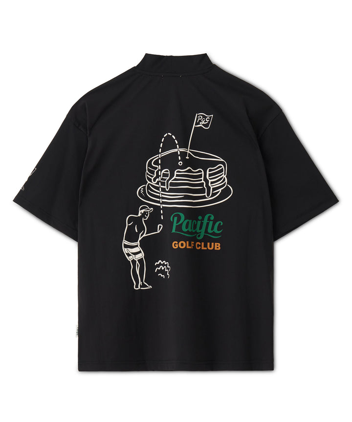 CENTER CHEST LOGO MOCK NECK GOLF & PANCAKE