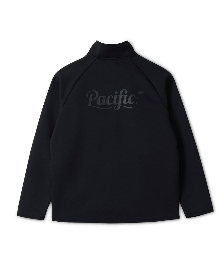 DOUBLE KNIT ZIP BLOUSON BLACK