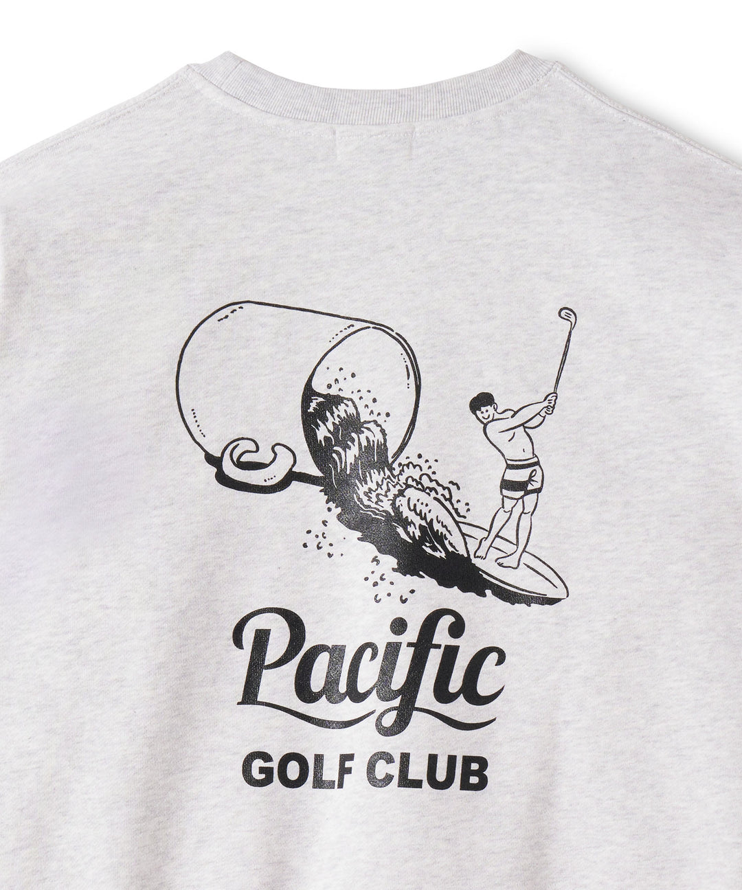 CUP & SURFER CREW-NECK SWEAT MIX GRAY