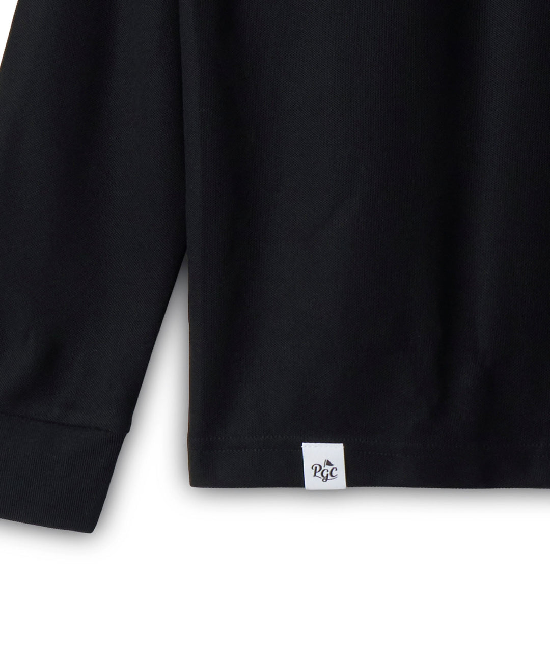 CUP & SURFER LONG SLEEVE POLO BLACK