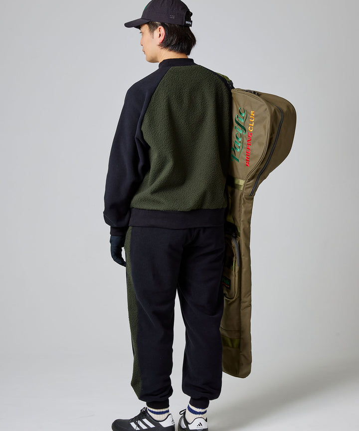 COMBINATION FLEECE SIDE STRIPE RIBBED PANTS