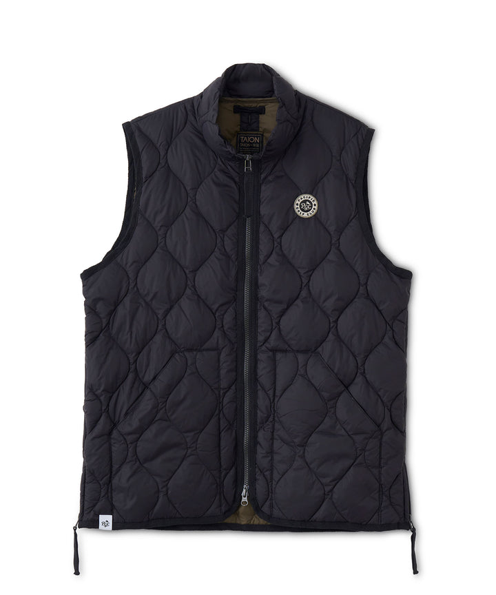 TAION × PGC MILITARY HI NECK W-ZIP DOWN VEST（SOFT SHELL）