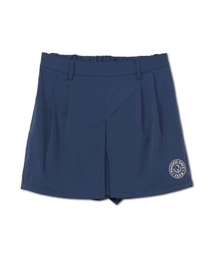 TUCK SHORT PANTS NAVY