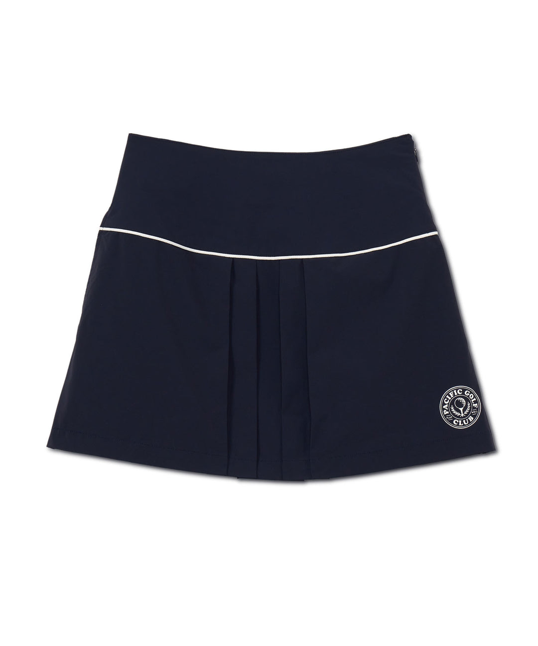 FRONT PLEATS SKIRT NAVY