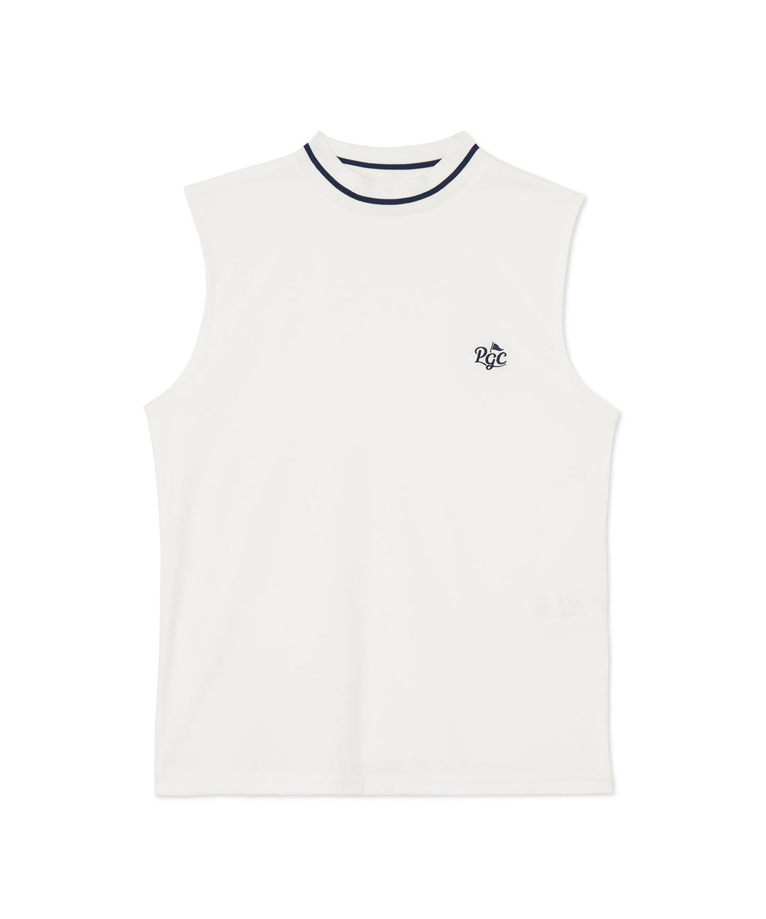 NO-SLEEVE MOCK-NECK IVORY