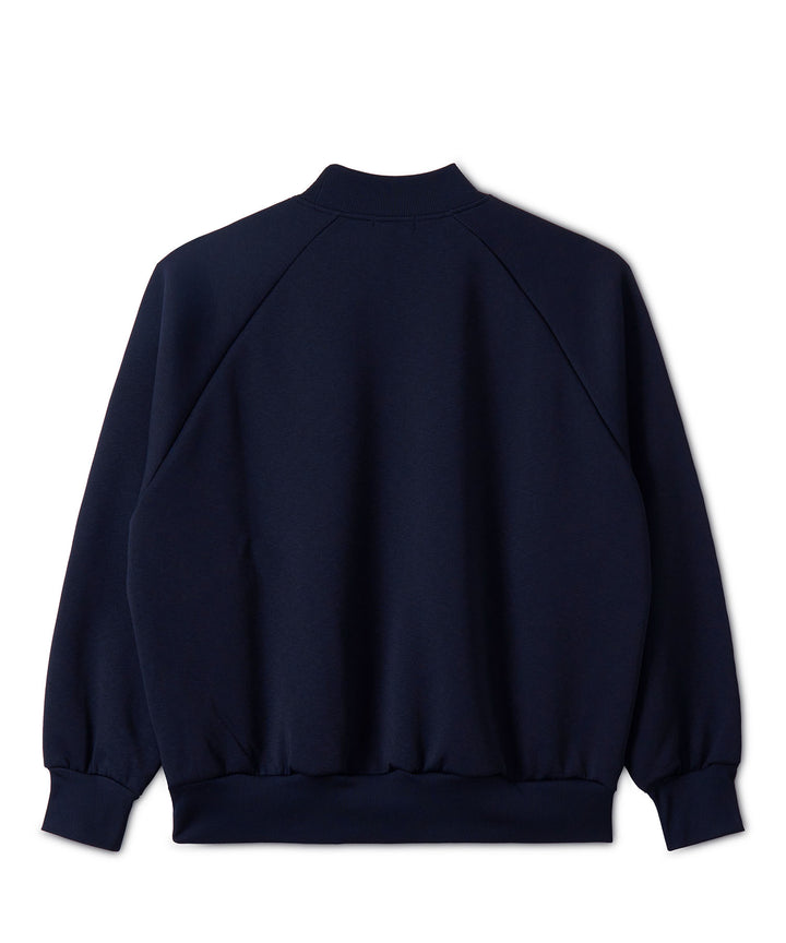 DOUBLE KNIT MOCK-NECK L/S NAVY
