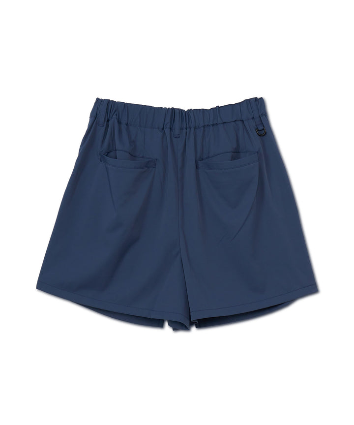 TUCK SHORT PANTS NAVY