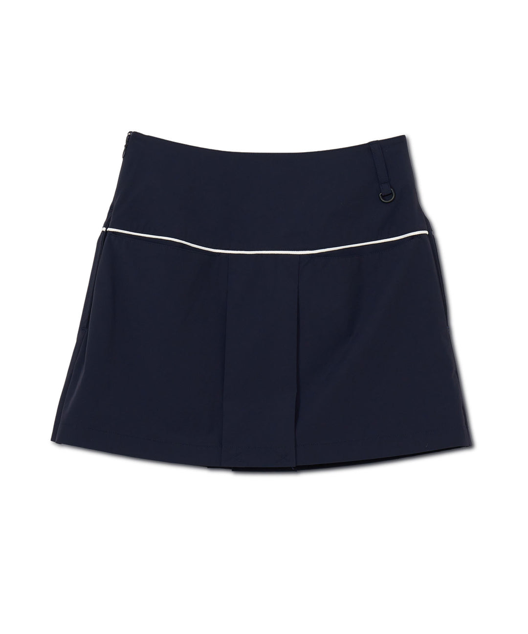 FRONT PLEATS SKIRT NAVY