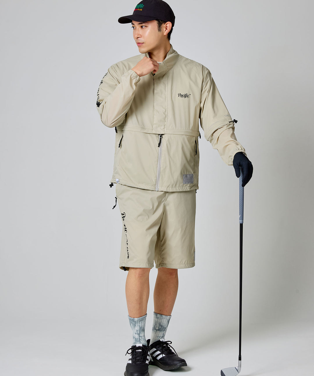 TAION × PGC BASIC SPORTS HI-NECK W-ZIP DETACHABLE LIGHT JACKET