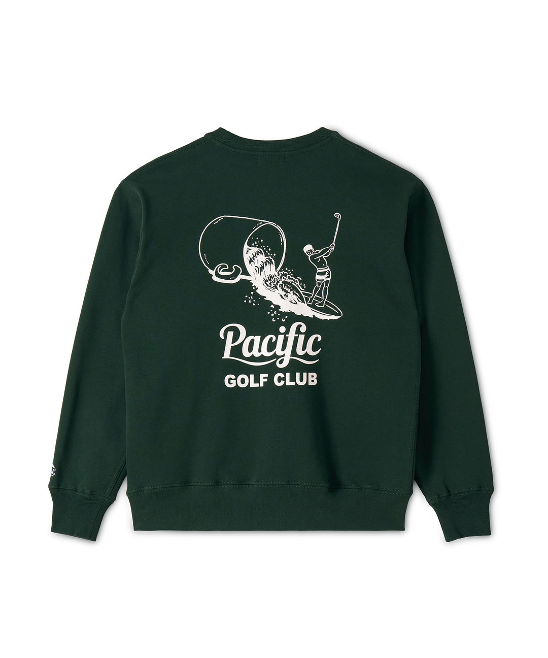 CUP & SURFER CREW-NECK SWEAT DARK GREEN