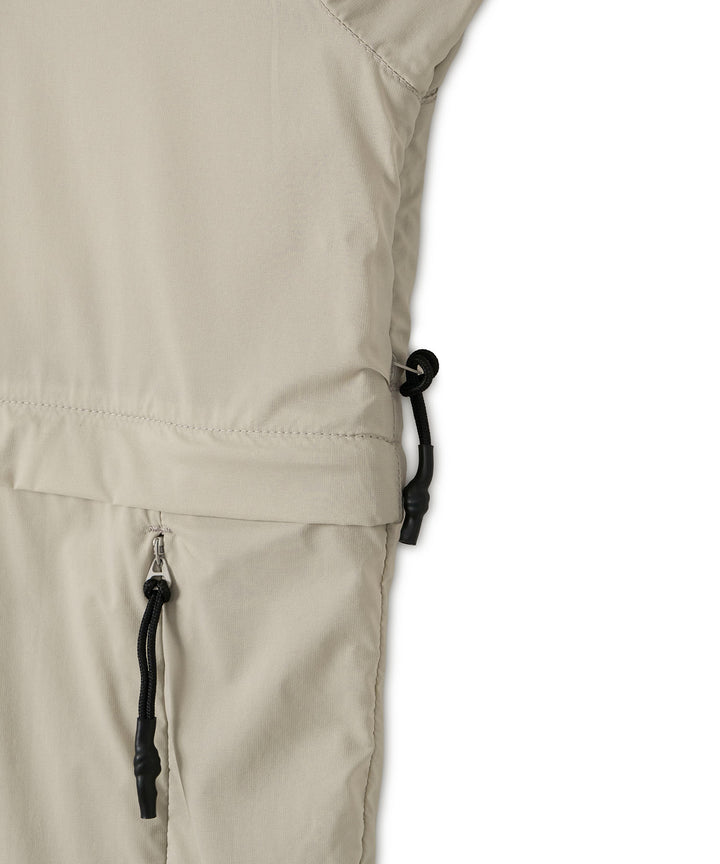 TAION × PGC BASIC SPORTS HI-NECK W-ZIP DETACHABLE LIGHT JACKET GRAY