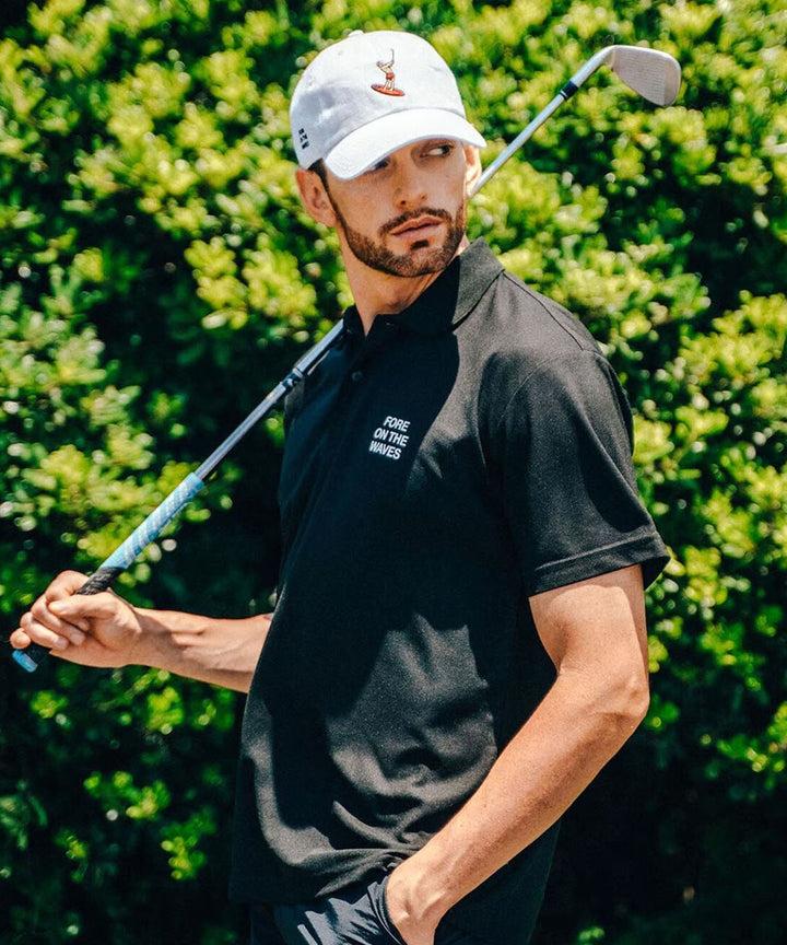 CUP & SURFER POLO BLACK