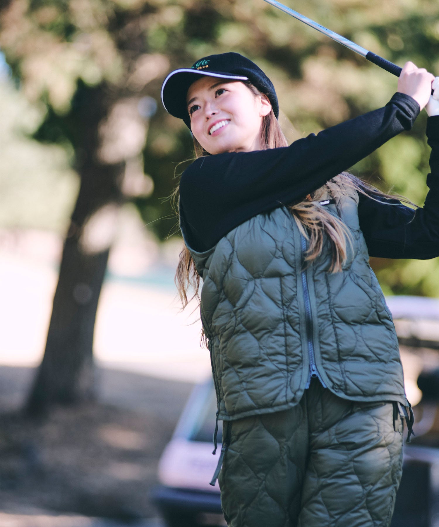 MILITARY V NECK W-ZIP DOWN VEST(SOFT SHELL) – Pacific GOLF CLUB