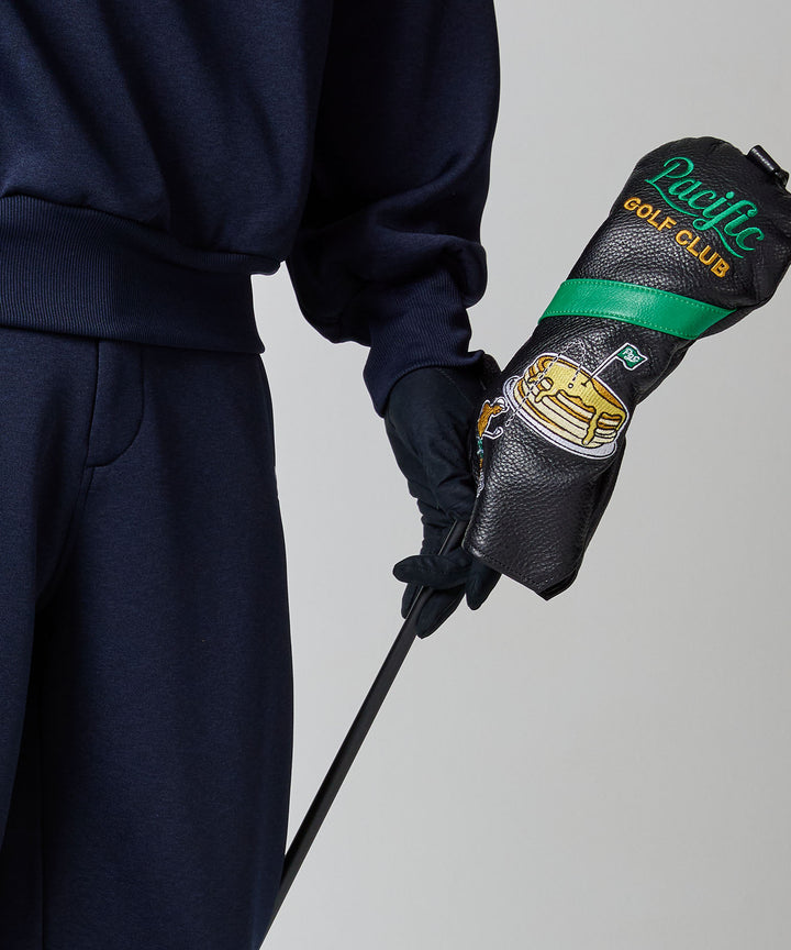 EMBROIDERY LEATHER DRIVER HEAD COVER