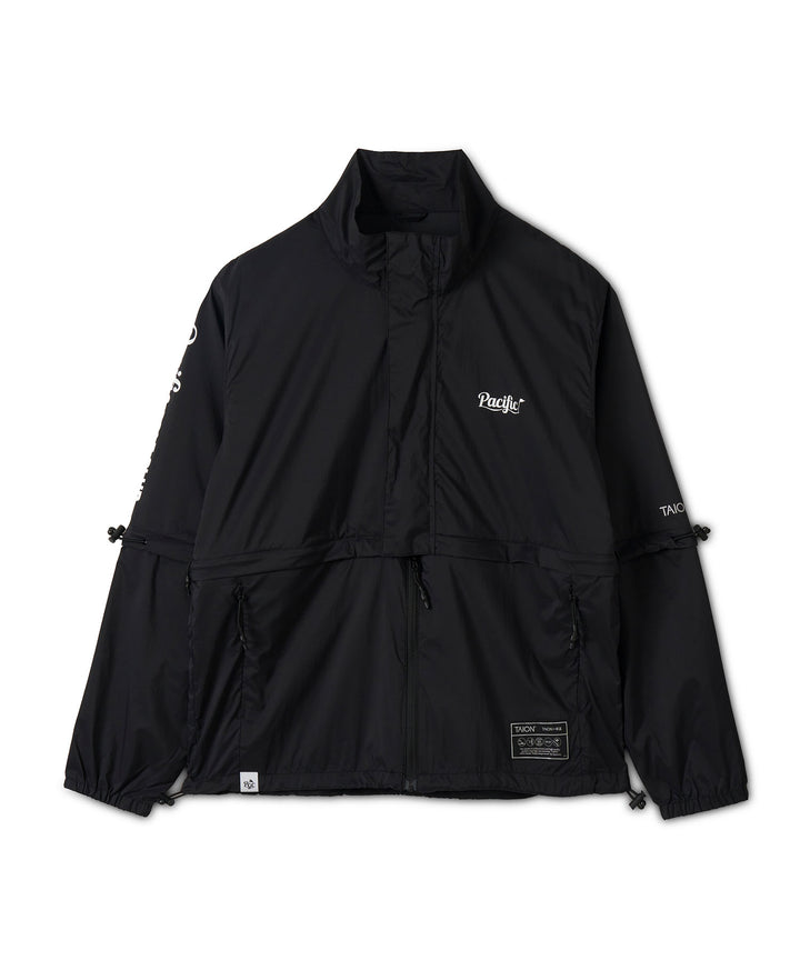 TAION × PGC BASIC SPORTS HI-NECK W-ZIP DETACHABLE LIGHT JACKET BLACK