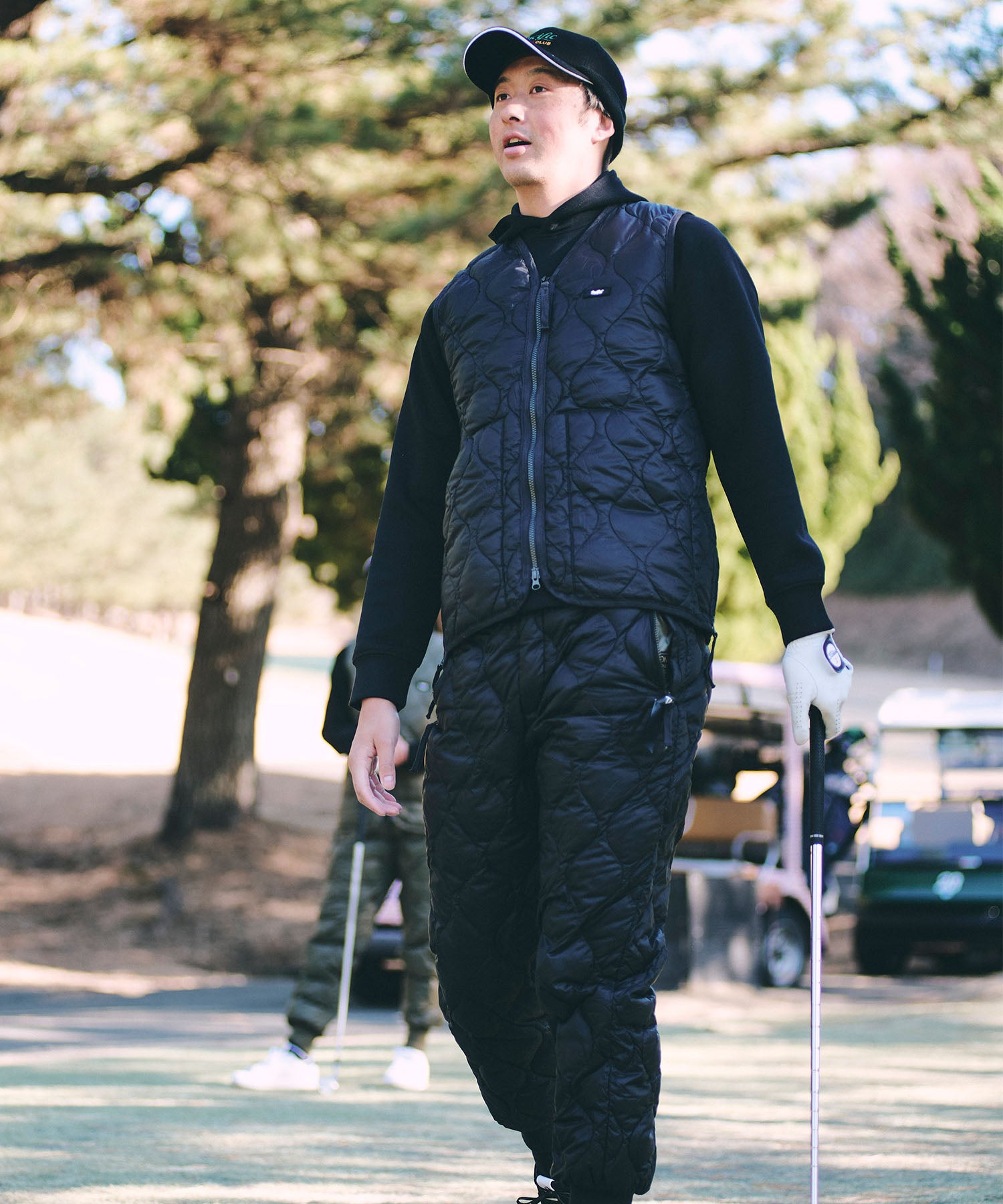 MILITARY V NECK W-ZIP DOWN VEST(SOFT SHELL) – Pacific GOLF CLUB