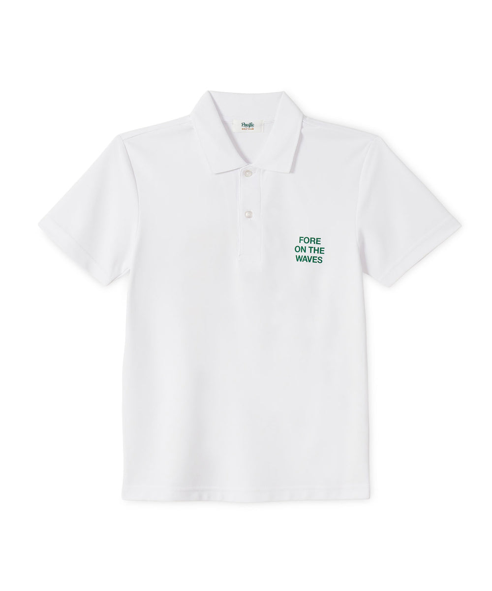 GOLF & PANCAKE POLO SHIRT WHITE