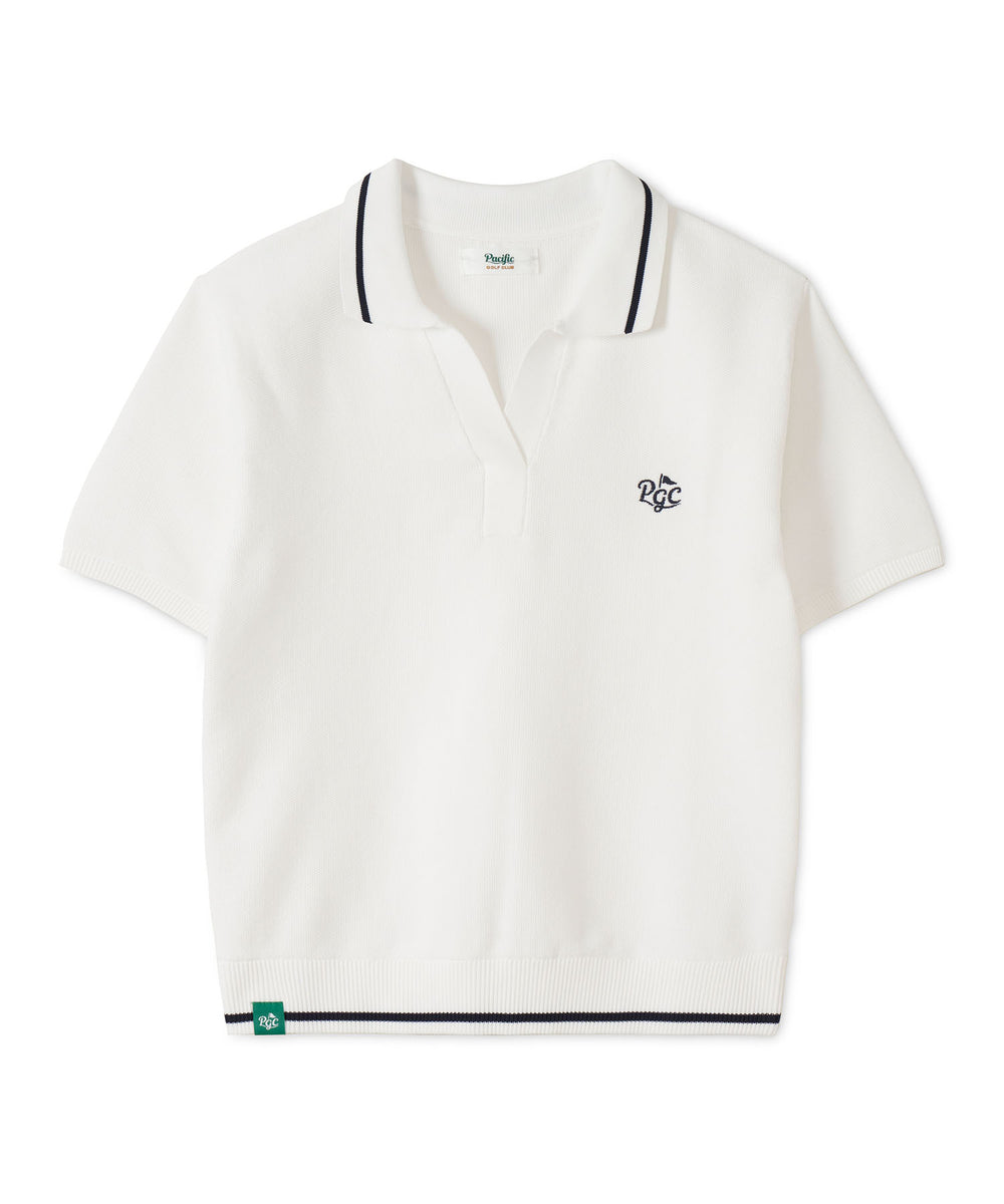 KNIT SKIPPER POLO S/S WHITE