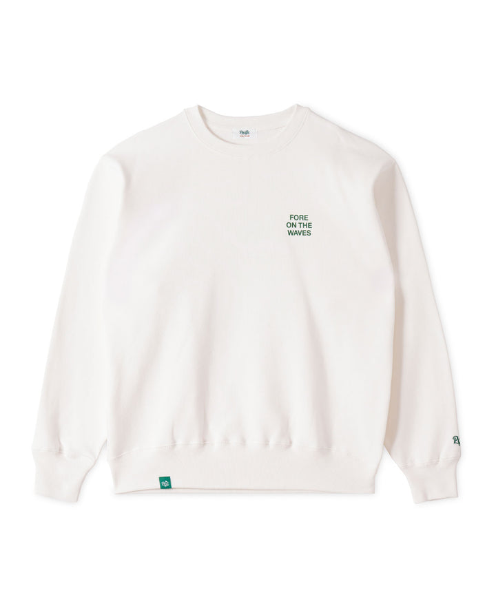 CUP & SURFER CREW-NECK SWEAT OFF WHITE