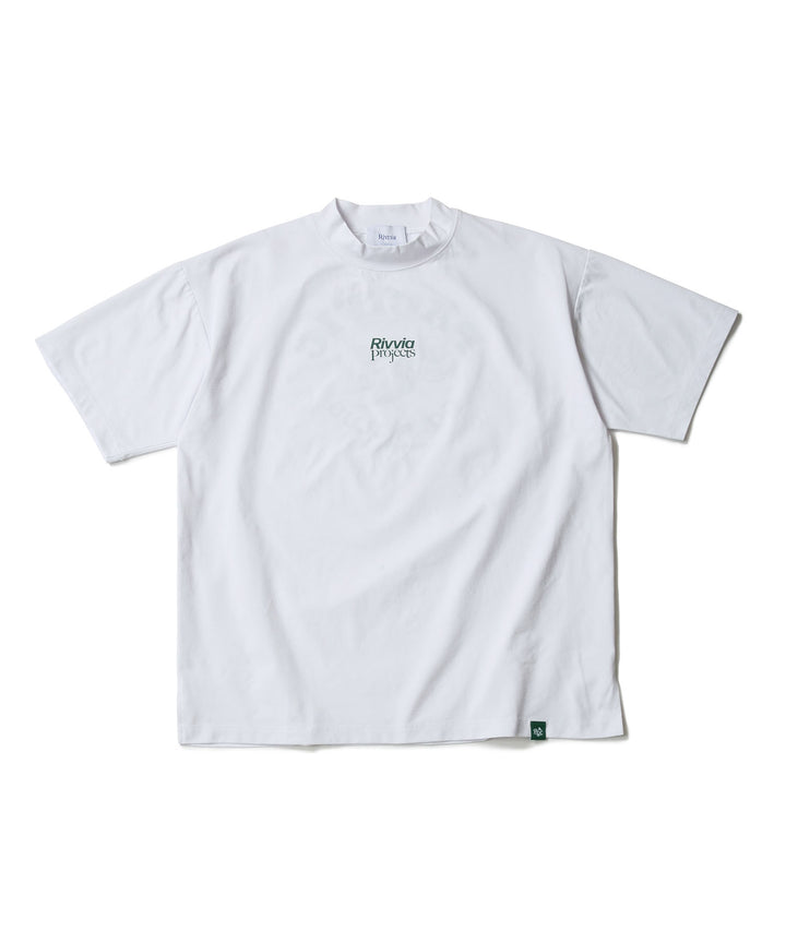 Rivvia Projects × PGC ON THE WAVE M/NECK RASH SS WHITE