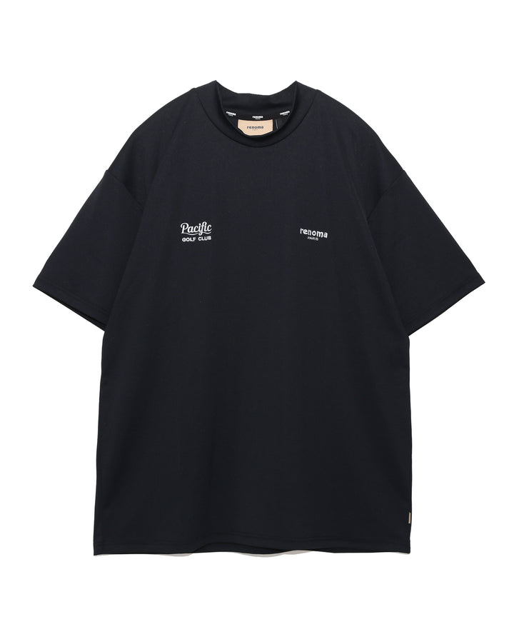 renoma golf × PGC SS MOCK NECK BLACK