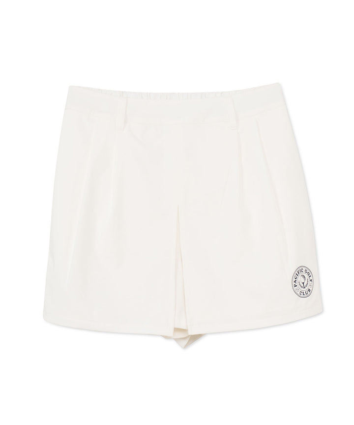 TUCK SHORT PANTS WHITE