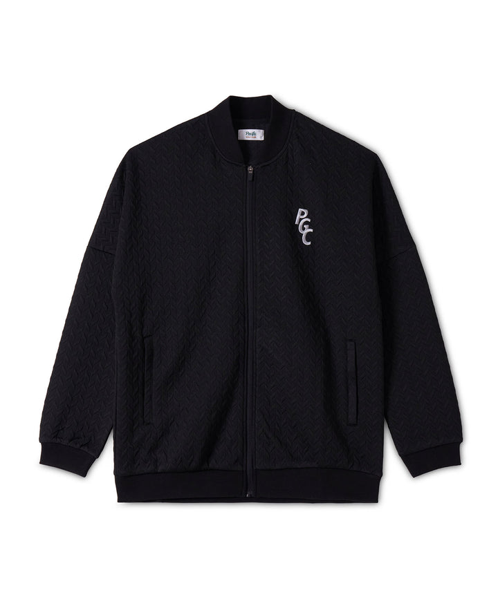 EMBOSS JQ ZIP BLOUSON BLACK