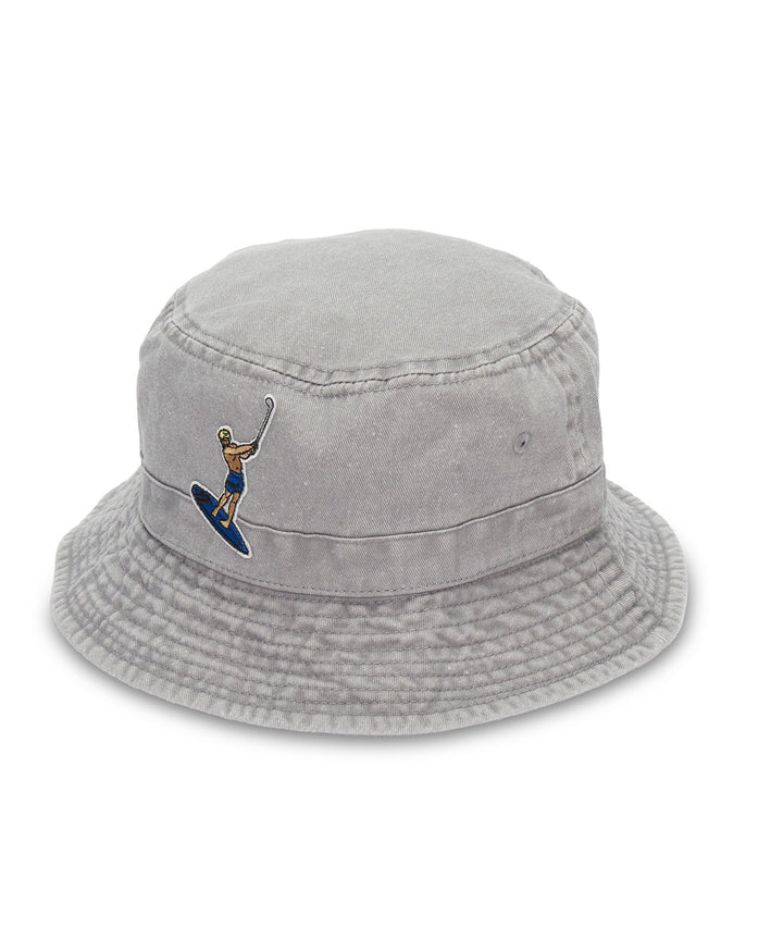 PGC CHARACTER WAPPEN BUCKET HAT GRAY