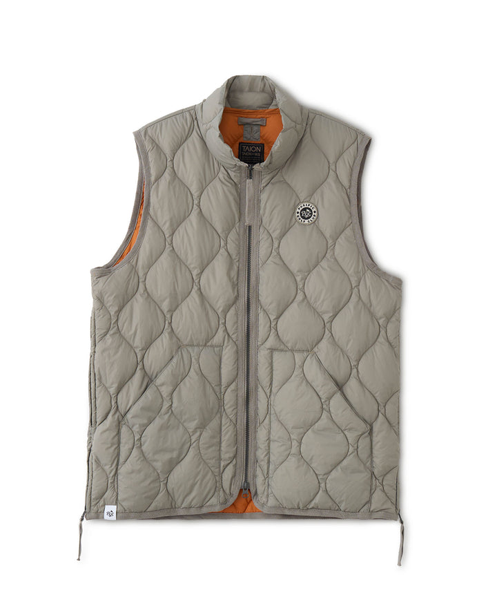 TAION × PGC MILITARY HI NECK W-ZIP DOWN VEST（SOFT SHELL）