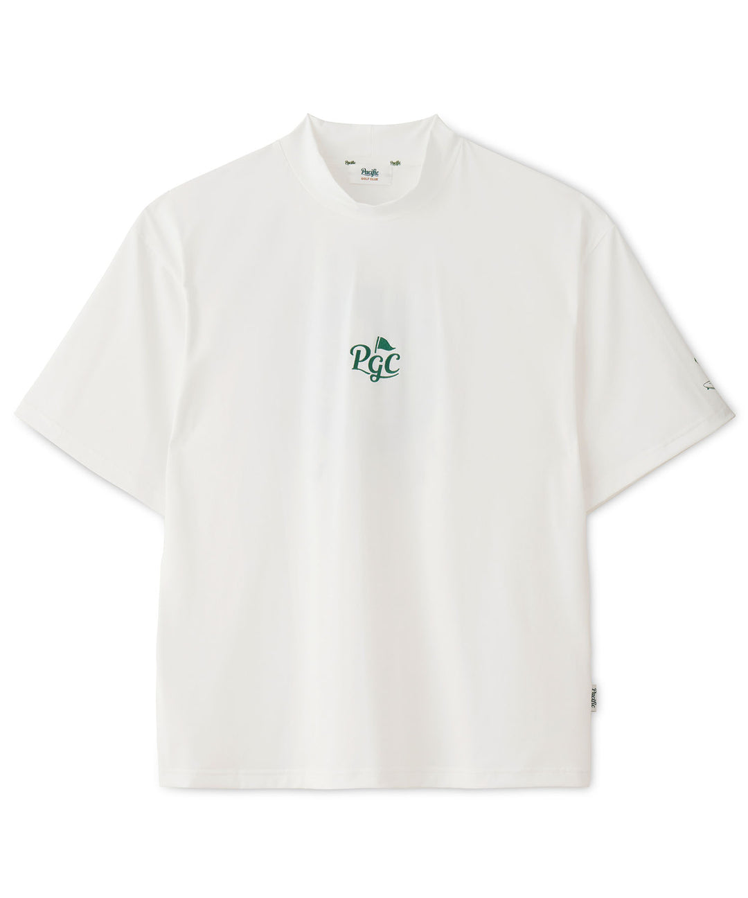 CENTER CHEST LOGO MOCK NECK CIRCLE LOGO