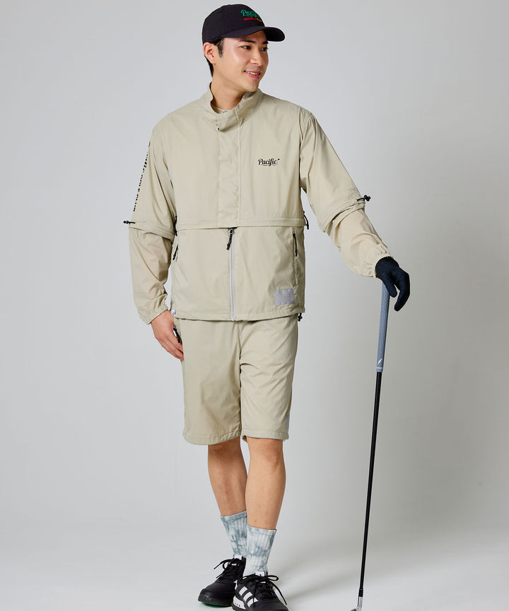 TAION × PGC BASIC SPORTS HI-NECK W-ZIP DETACHABLE LIGHT JACKET