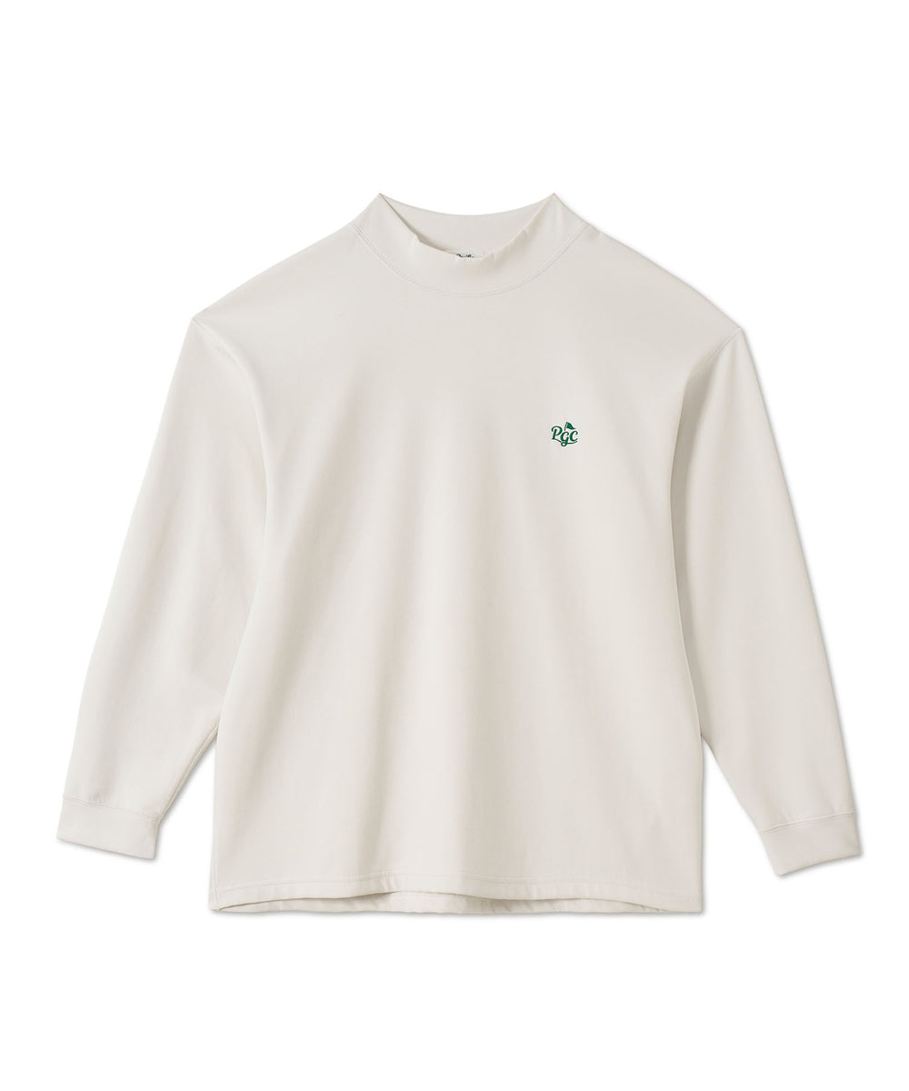 MOCK-NECK BIG TEE LONG SLEEVE GOLF & PANCAKE OFF WHITE