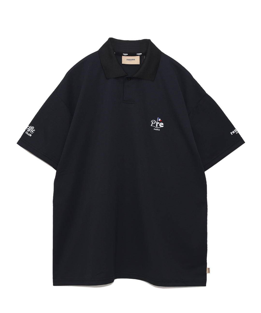 renoma golf × PGC SS POLO SHIRTS BLACK
