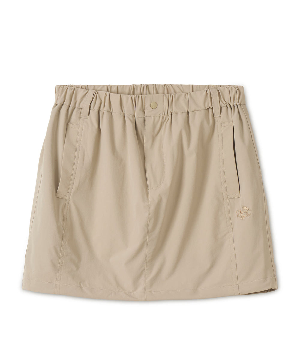 DRAWSTRING BALLOON SKIRT BEIGE