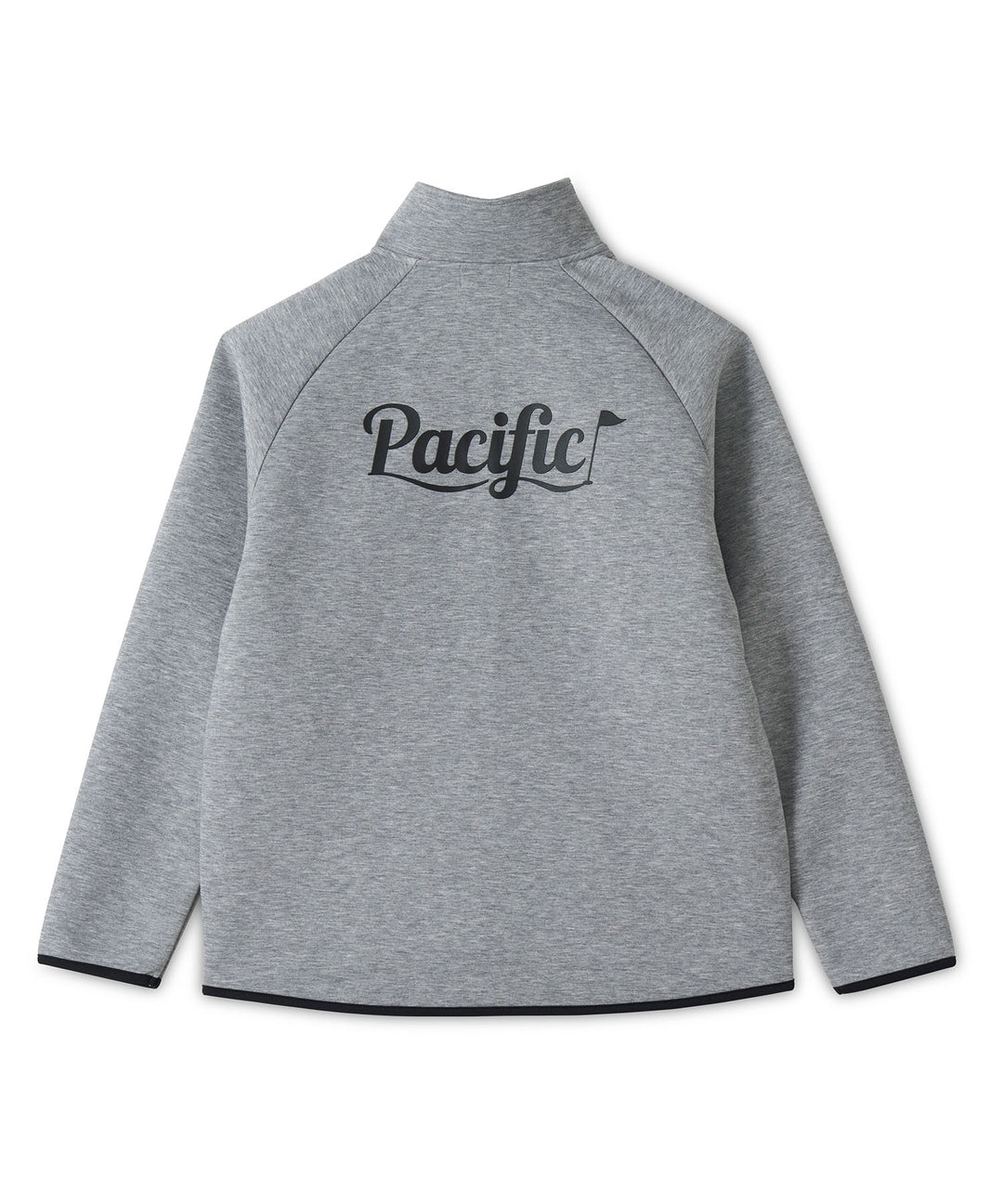 DOUBLE KNIT ZIP BLOUSON GRAY