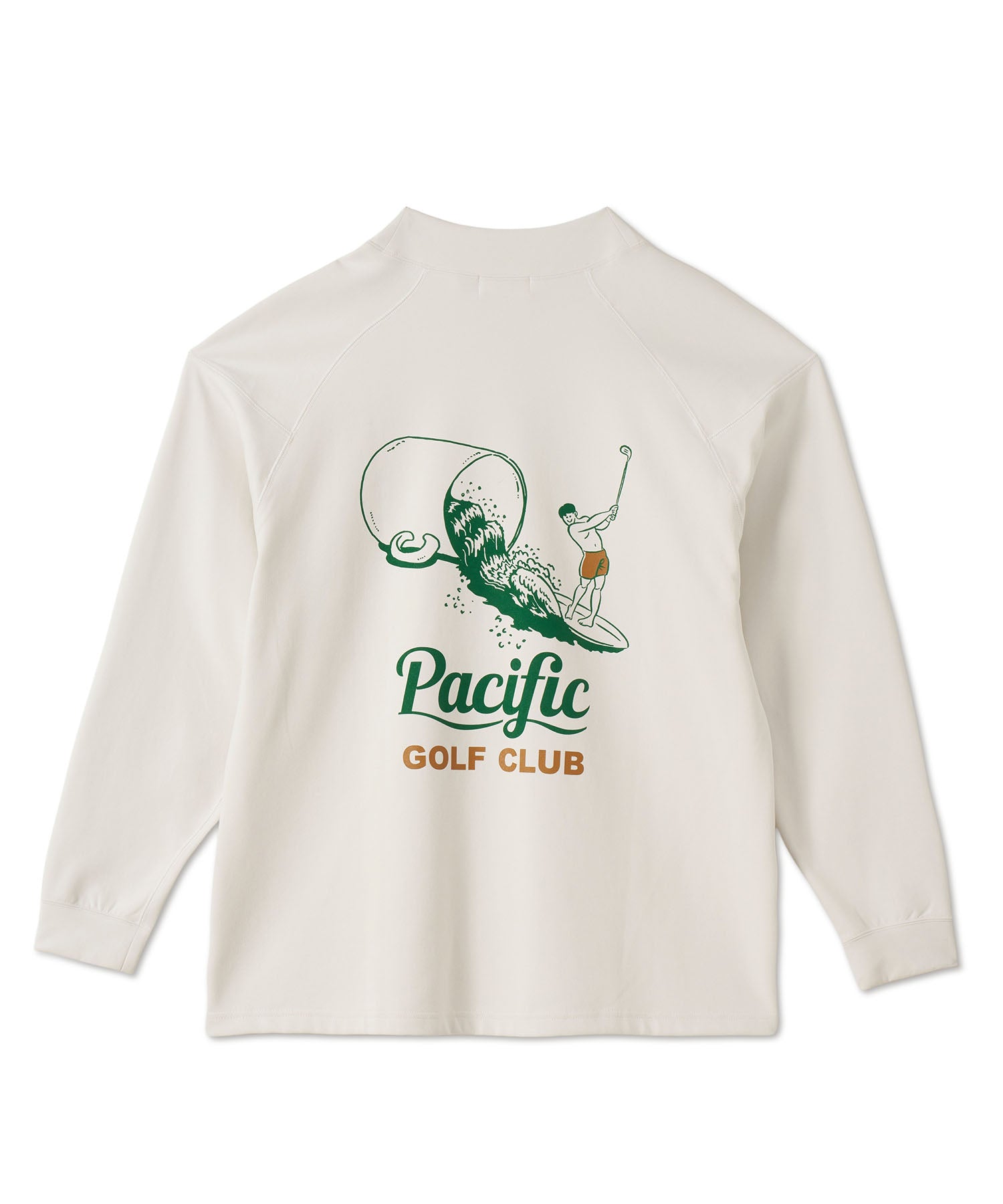 PACIFIC GOLF CLUB PGC 長袖 モックシャツ MOCK-NECK BIG TEE LONG SLEEVE GOLF & PANCAKE（Tシャツ