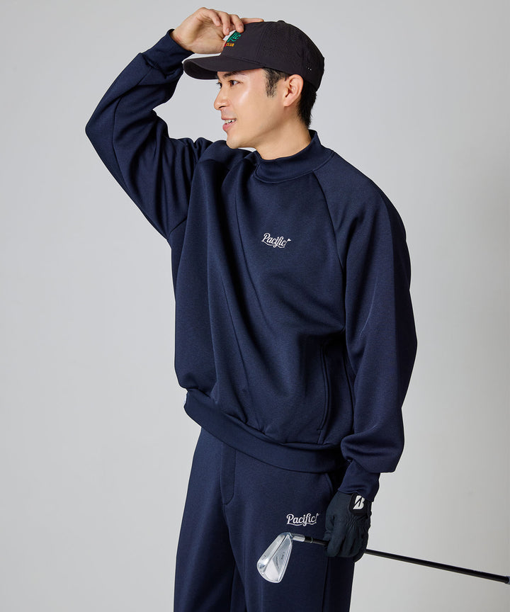 DOUBLE KNIT MOCK-NECK L/S