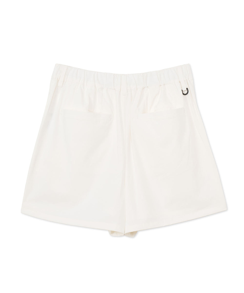 TUCK SHORT PANTS WHITE