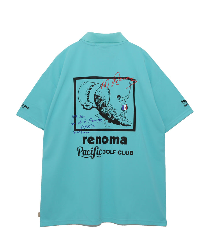 renoma golf × PGC SS POLO SHIRTS BLUE