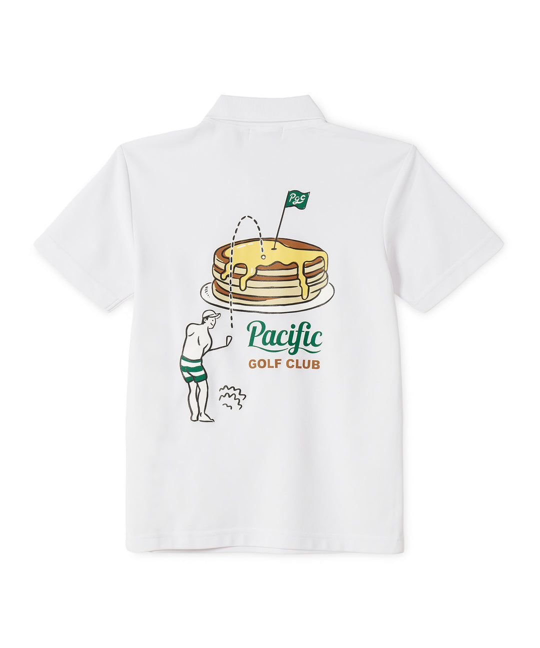 GOLF & PANCAKE POLO SHIRT WHITE