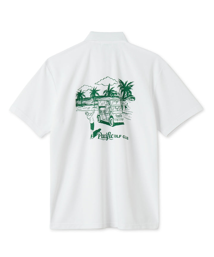 GOLFERS ON THE COURSE POLO WHITE
