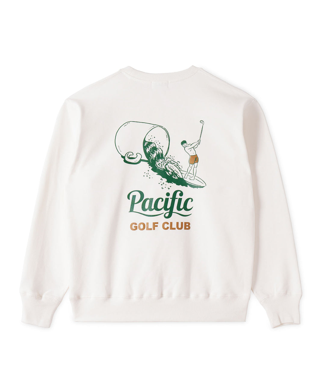 CUP & SURFER CREW-NECK SWEAT OFF WHITE