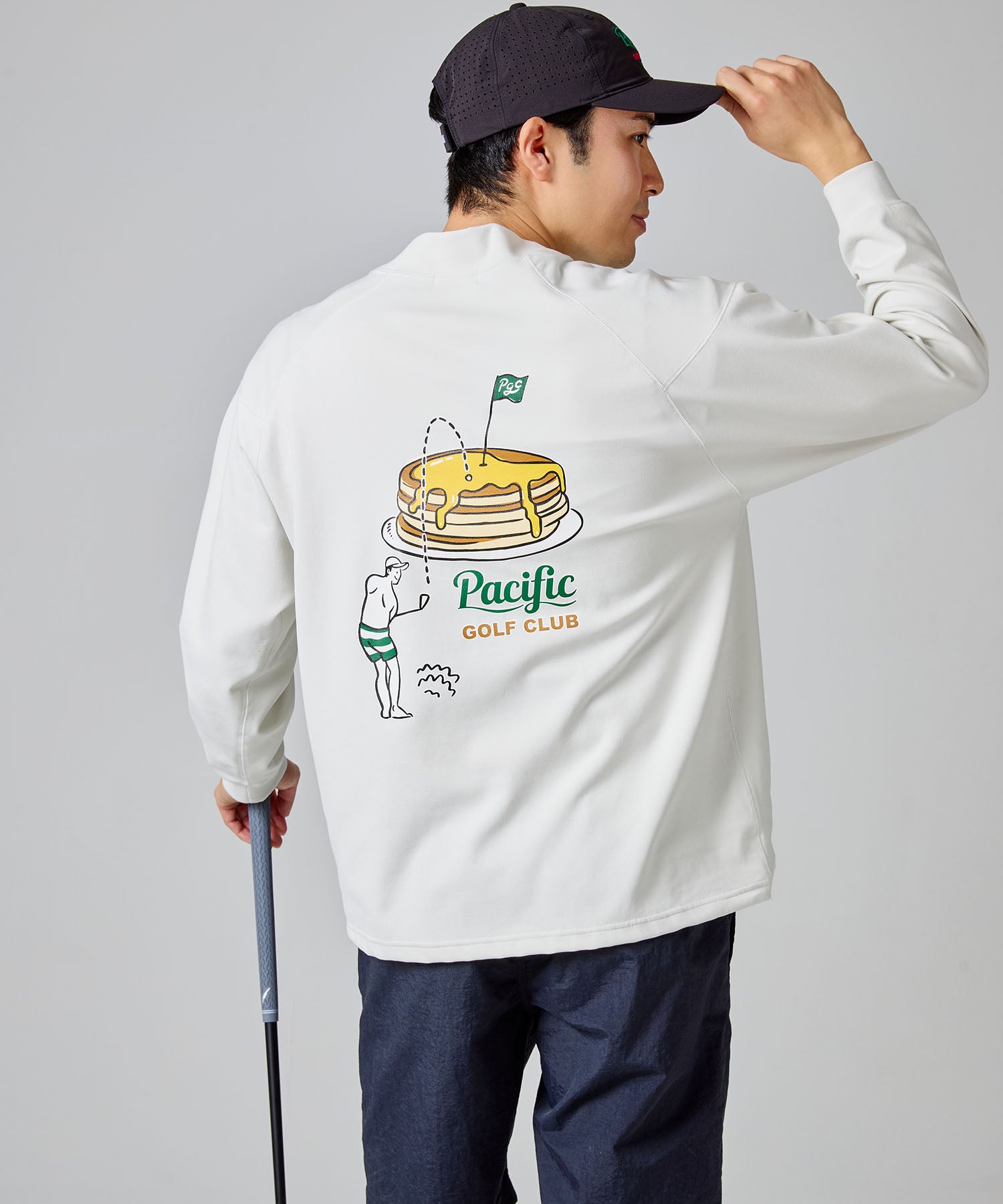 ほぼ新品Pacific GOLF CLUB TTNEMOCK NECK TEE Pacific GOLF CLUB（パシフィックゴルフクラブ） tシャツ NO-SLEEVE