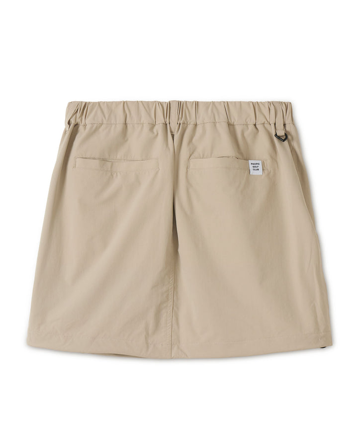 DRAWSTRING BALLOON SKIRT BEIGE