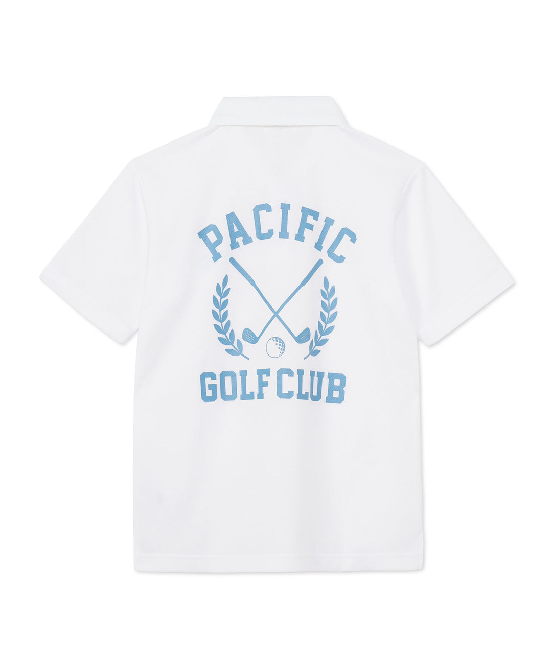 HALF SLEEVE POLO LAUREL PRINT WHITE