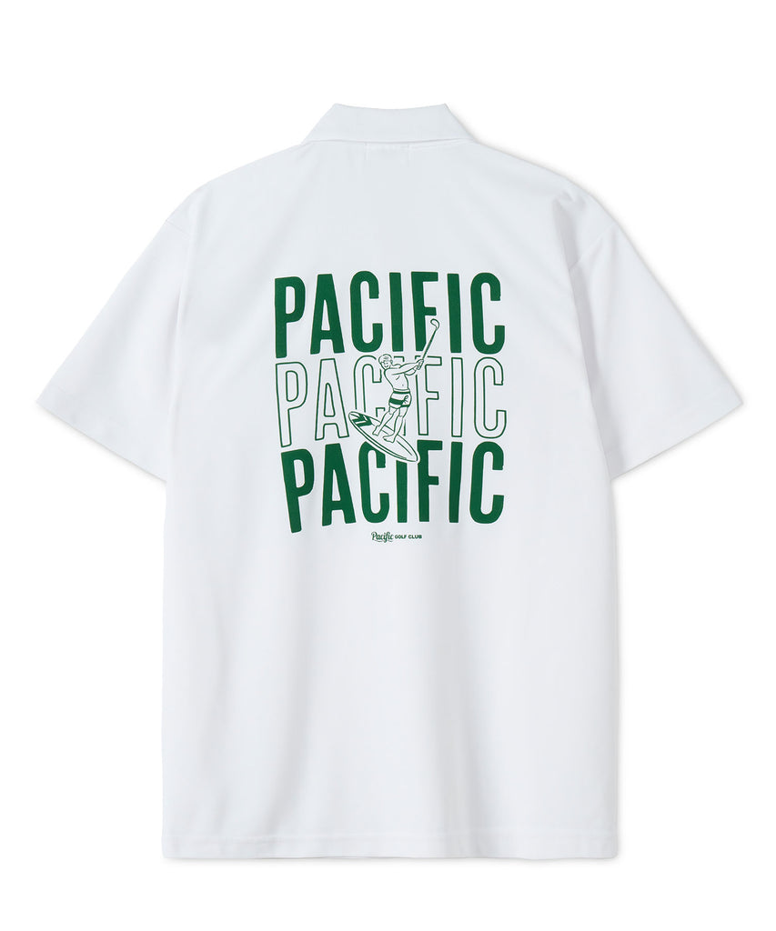 MEN】TRIPLE PACIFIC LOGO POLO SHIRT – Pacific GOLF CLUB