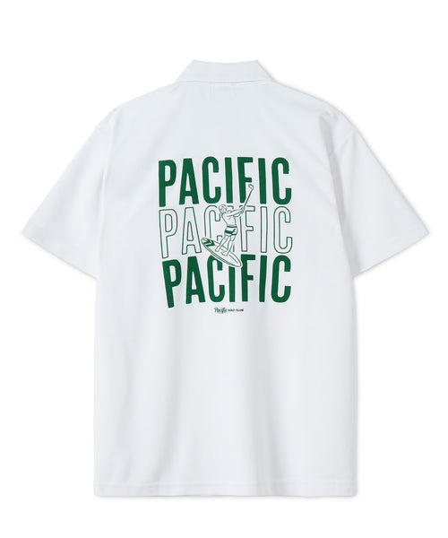 MEN】TRIPLE PACIFIC LOGO POLO SHIRT – Pacific GOLF CLUB