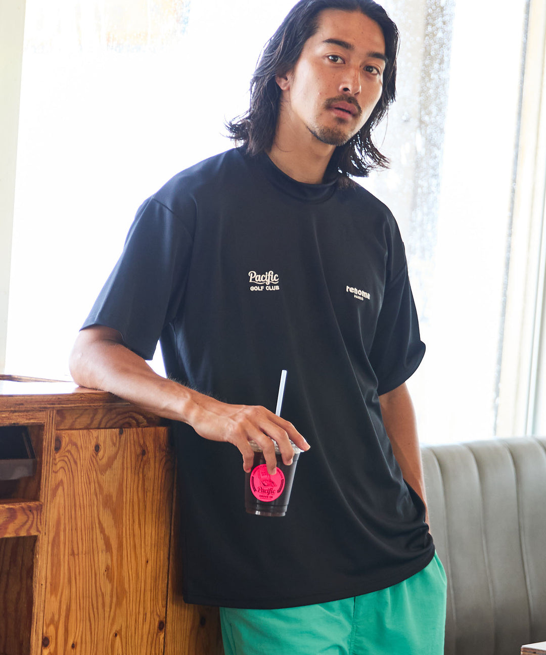 renoma golf × PGC SS MOCK NECK
