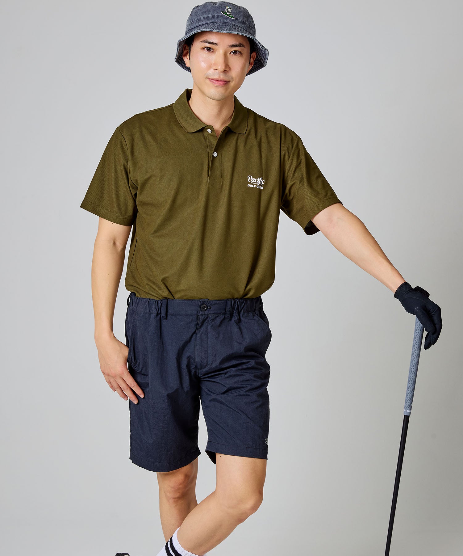 【MEN】GOLF & HAMBURGER POLO SHIRT